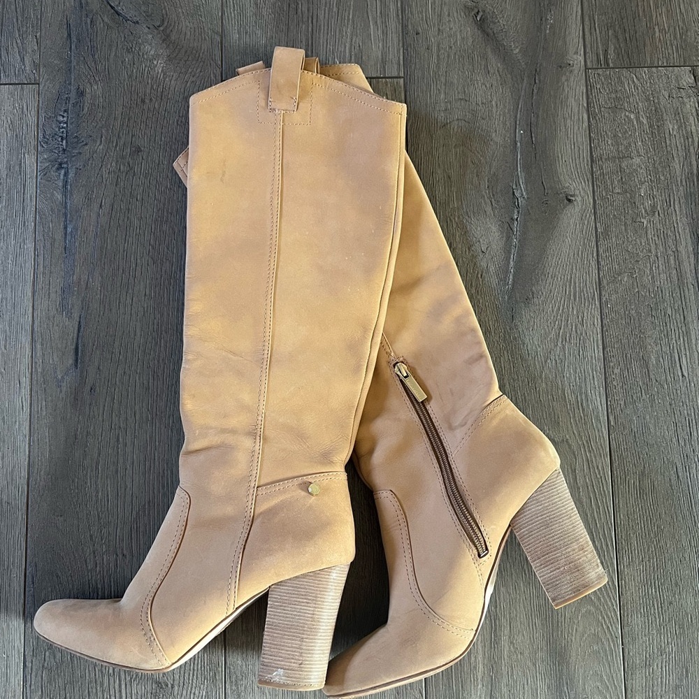 Women's Tan Knee-High Boots
